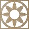 Ekena Millwork Blume Wood Fretwork Pierced Ceiling Medallion, Birch, 16"OD x 5 1/2"ID x 3/8"T CMWP16X16X0375BLBI - alternate 2